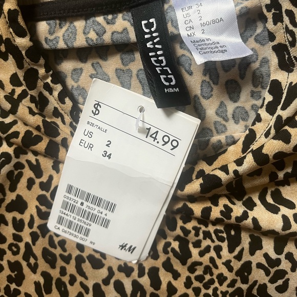 NWT cheetah print mini-dress - Picture 3 of 3